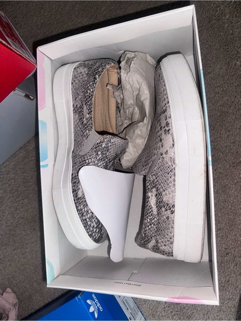 Women’s Snake Slip Ons Soda Shoes